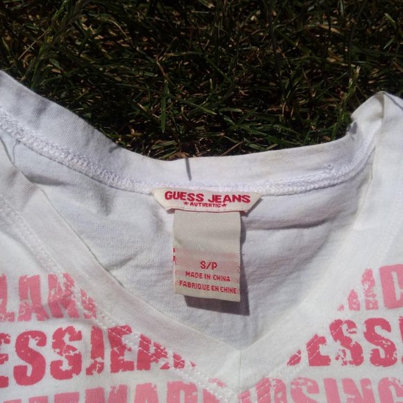 Guess Jeans Pink Baby Tee - Picture 3 of 4